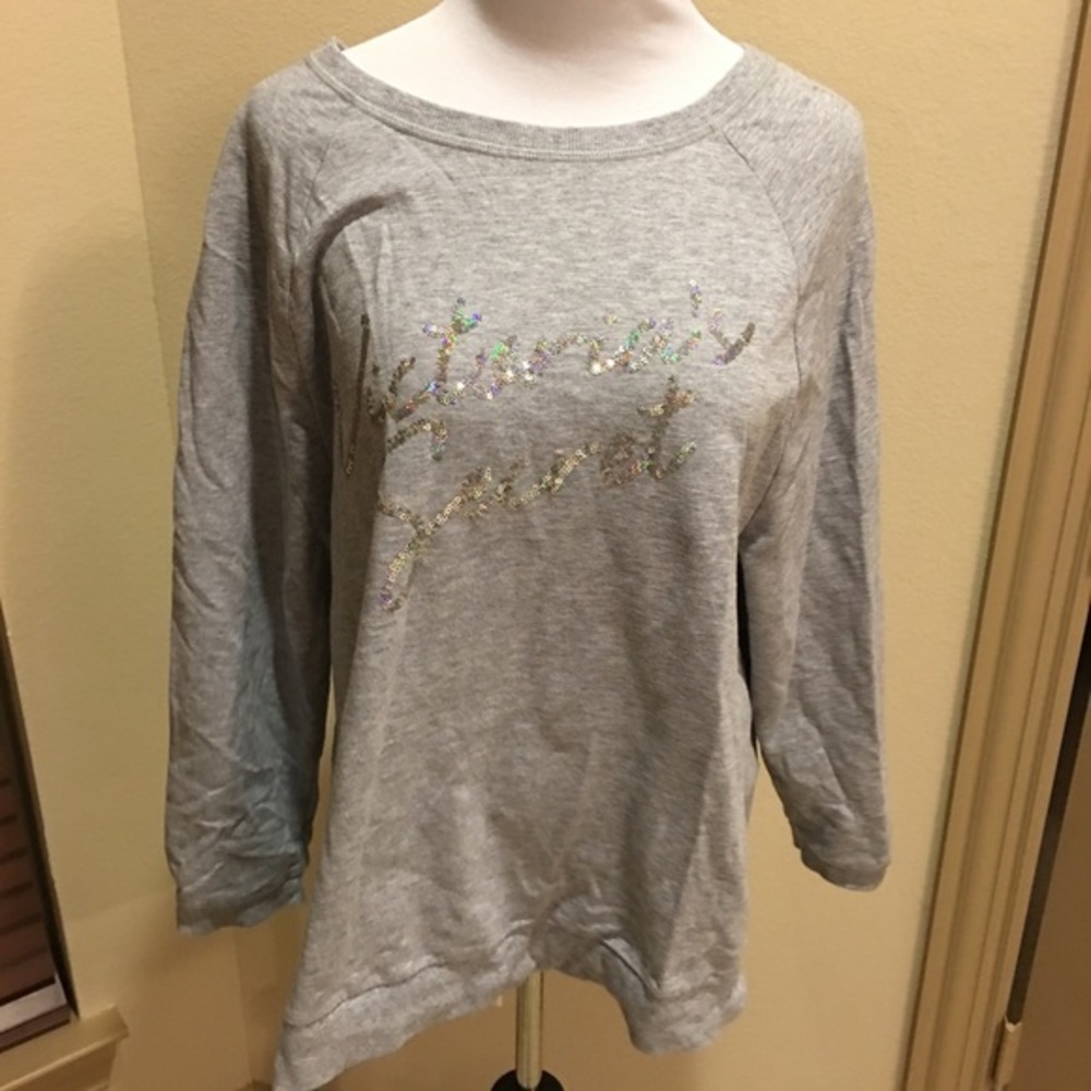 Victoria secret sequin embellish sweatshirt m